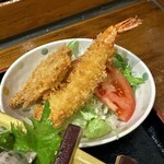 Nidaime Uzushio - 日替り刺身定食(¥1,100) 揚げ物・ミニサラダ