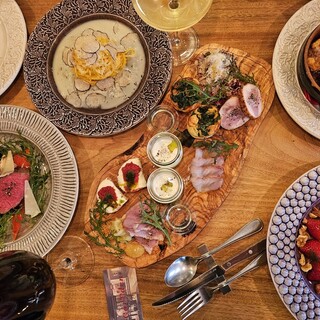 旬の食材をふんだんに使った本格イタリアン