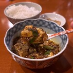 中菜Labo.朝陽 - ミニ麻婆豆腐セット(+500円)