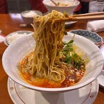 中菜Labo.朝陽 - 水曜限定:濃厚担々麺とご飯セット(1,000円)