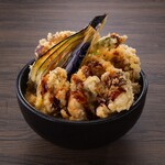 Oyster Ten-don (tempura rice bowl)