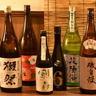 店主精選!適合搭配料理的 【日本酒、燒酒】 ◆內容是當天的樂趣