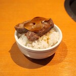 もっちゃん家 - 特選厚切り肉（フィレ） + 厚切り肉用ミニライス