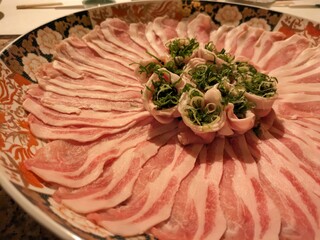 Nidaime Heiwa - 鍋の豚スライス