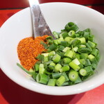 ラーメン二郎 - 待ってる間にカスタマイズ♪