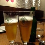French Hana - ハートランド・ビール：600円で最初の乾杯(’13.10月にて)