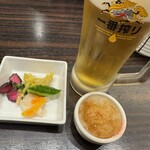 とんかつ勝烈亭 - ビールスタート