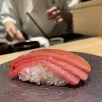 恵比寿 鮨 藤 - 中トロ3枚重ね