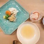 割烹 白鷹 - ワタリガニは蟹酢でいただきます