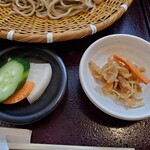 掌庵 蕎麦 石はら - 香の物＆小鉢