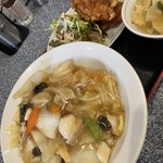 Chuugokuryouri Shouryuu - 中華丼セット800円野菜たっぷり