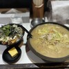 ちゃんぽんにんにくパワー - ちゃんぽん［中］＋へたマヨ丼［中］＋バター