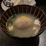 鶏だしおでん さもん - 名古屋コーチンの半熟卵