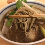 蕎麦屋香月 - 「牡蠣南蠻蕎麥」（2,100圓）。