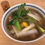 蕎麦屋香月 - 「牡蠣南蠻蕎麥」（2,100圓）。