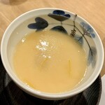 旨い魚と旬菜料理 ふくとく - とらふぐ満喫コース12,500円：白子の茶碗蒸し