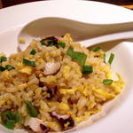 蛸とキノコのピリ辛炒飯(ハーフ)