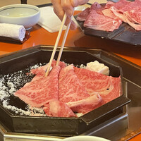 三嶋亭 本店 - すき焼き初期　肉だけ