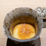Sushi Karasu - 千葉県、朝産みたての卵と一番出汁の茶碗蒸し このわた