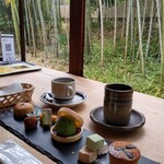 みやけ 旧鴻池邸表屋 - みやけセット　ドリンクはホットコーヒーで