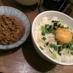 麺や マルショウ - 台湾めし-子供用にミンチ別皿(2013/12)