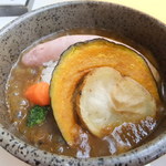 櫻珈琲煎房 - イベリコ豚ソーセージの石焼カレー　１０５０円　【　２０１３年１２月　】