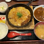 まちのごはんや がっつり亭 - チキンカツ煮定食