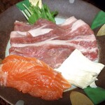 湯宿 梅ぞ乃 - 夕食（豆乳鍋）