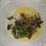 レストランヒルトップ - ランチ魚　平目のムニエル茸添えブールブランソース