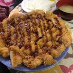 ほらふき男爵 - ジャンボチキンカツ定食680円☆（第一回投稿分②）