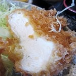 大山 - チキンカツは脂身が少なくてとっても食べやすい鶏肉です。
