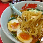 ラーメン 山岡家 - 麺アップ