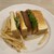 珈琲元年 - 料理写真:ハムチーズトーストチーズトースト