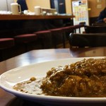 福島・上等カレー 府立体育館前店 - カレーに見に豚カツトッピング