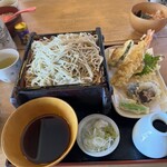 Teuchi Soba Tanabota An - 天ぷら蕎麦2枚盛り