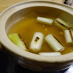 チャブダイカフェ - このぶっといネギが美味いけど、火傷注意（写真ヘタで美味そうに撮れない…）