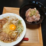 Inaniwa Chuuka Soba - 肉そば880円 チャーシュー飯300円