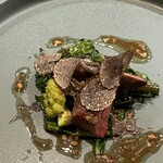cuisine C - ソースにはジビエの骨の出汁とかなんとか… トリュフ香る。