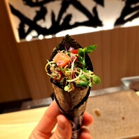 鮨麻布 - ⚫マグロと江戸前ハーブ巻物