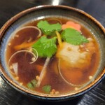 志の家 - かも抜きの蕎麦がき入り