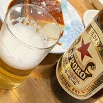 酒津屋 - みそやっこ、あまい味噌だれにちょいとかかった山椒が良いです。