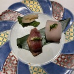 白金亭 - お寿司は和牛と、もう一種。