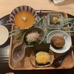 ぎんざ 一二岐 - ■八寸　
      ランチ懐石コース　10,395円（税込み）