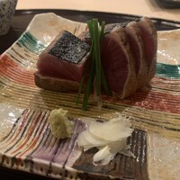 ぎんざ 一二岐 - ■強肴　 鰹藁焼き　
                    ランチ懐石コース　10,395円（税込み）