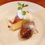 ビストロ カフェ デリ ポキナ369 - チーズケーキとショコラアイス