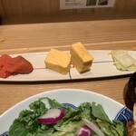 博多食堂 いっかく - 明太子と玉子焼きと柚子白菜