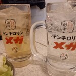 串カツ田中 - メガハイボール、メガレモンサワー