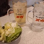 串カツ田中 - メガハイボール、メガレモンサワー