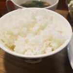 キッチン ブルー グローブ - ご飯大盛りのアップ