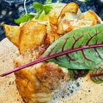 aoi restaurant - トロトロ白子と平目 香り高いマッシュルームソース